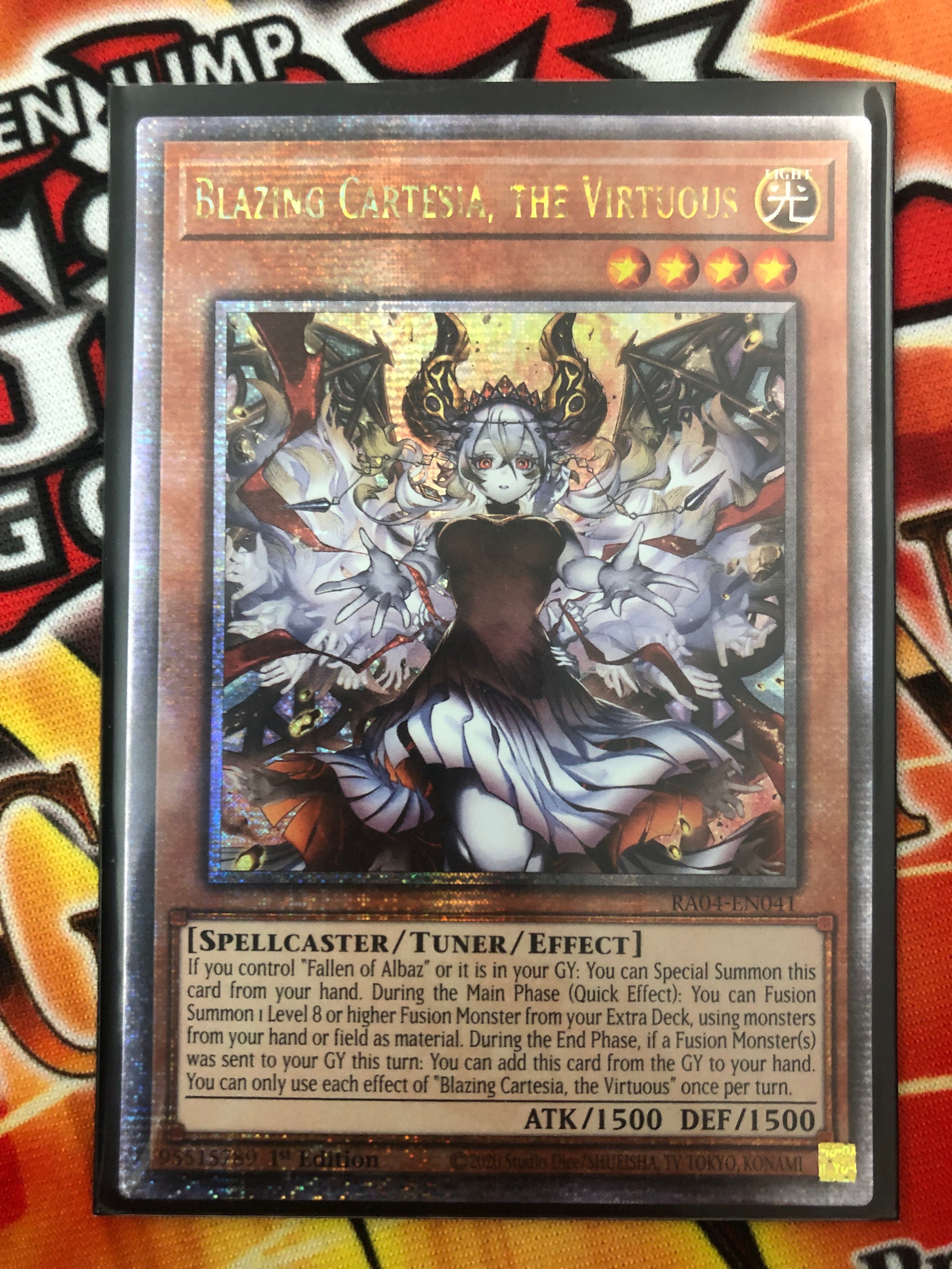 Blazing Cartesia, the Virtuous (QCR Alternate Art) [RA04]
