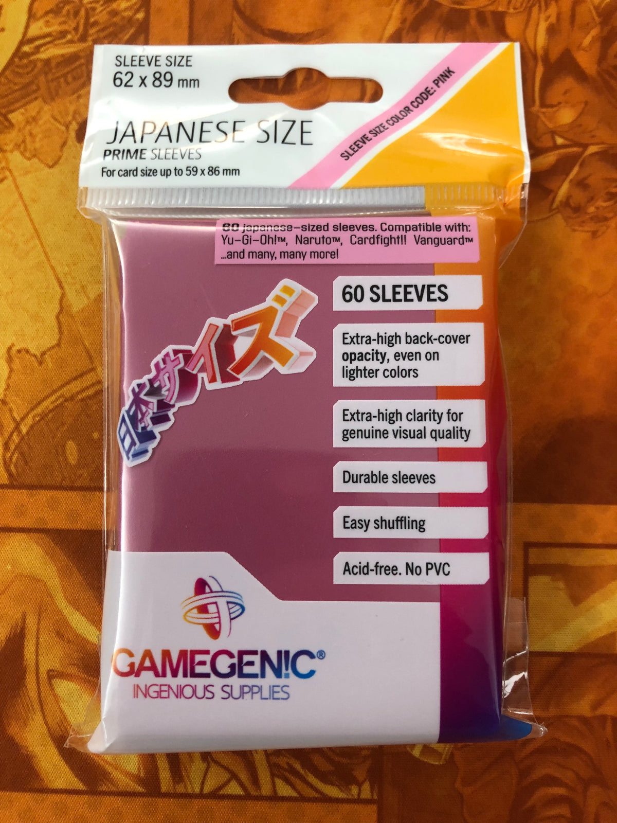 Gamegenic Sleeves Small (Pink) [60ct]